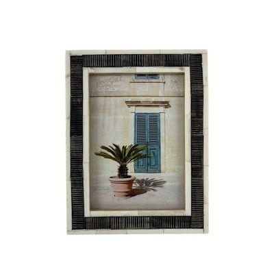5" x 7" Scratched Bone Photo Frame Light Brown - Opalhouse™ | Target