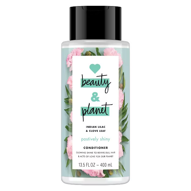 Love Beauty and Planet Indian Lilac and Clove Leaf Positively Shine Conditioner - 13.5 fl oz | Target