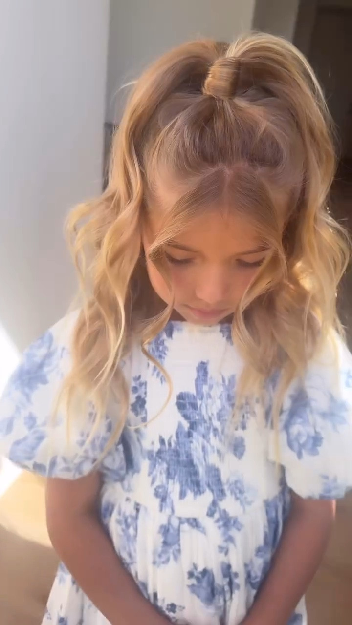 I found a really easy way to wrap the hair around the rubber band & have it stay! 🫶🏽 comment link if you want a link 🩷

#LTKBeauty #LTKKids