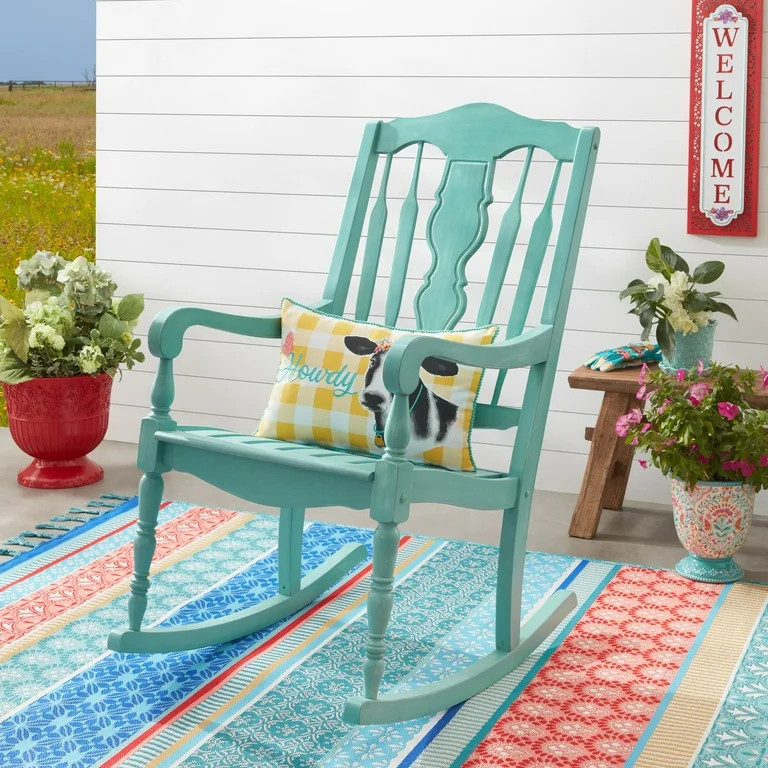 The Pioneer Woman Gemma Rocking Chair, Teal | Walmart (US)