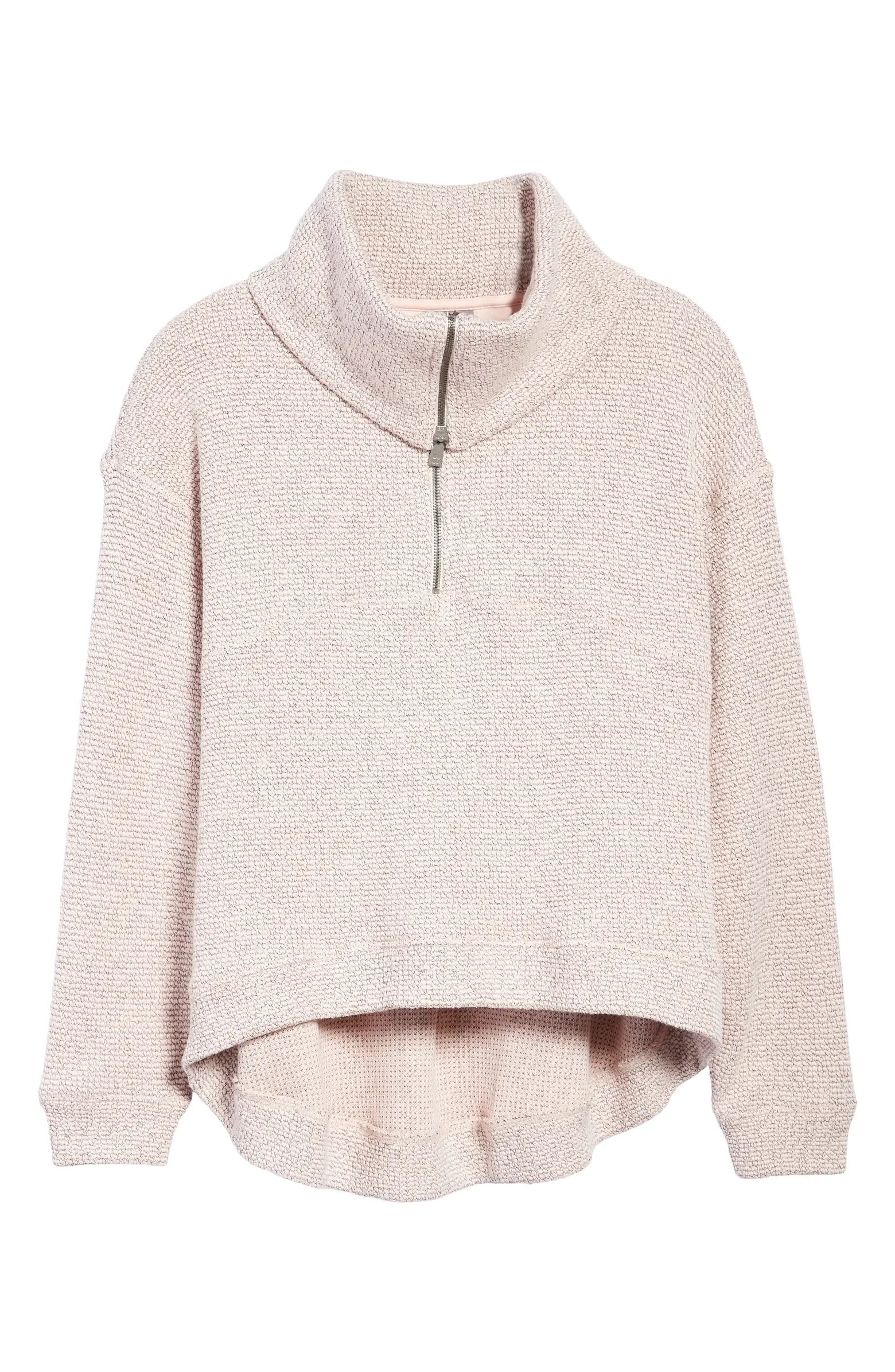 Sweaty Betty Restful Bouclé Half Zip Pullover | Nordstrom | Nordstrom