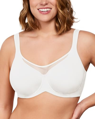 HSIA Minimizer Bras for Women Plus Size, Full Coverage Coolcomfort T Shirt Unlined Bra with Under... | Amazon (US)