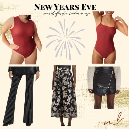 New Year’s Eve outfit ideas with body suits, color, and black skirts and sparkly pants. Something that isn’t a dress! #nye #newyearseve #nyefashion

#LTKSeasonal #LTKstyletip #LTKHoliday