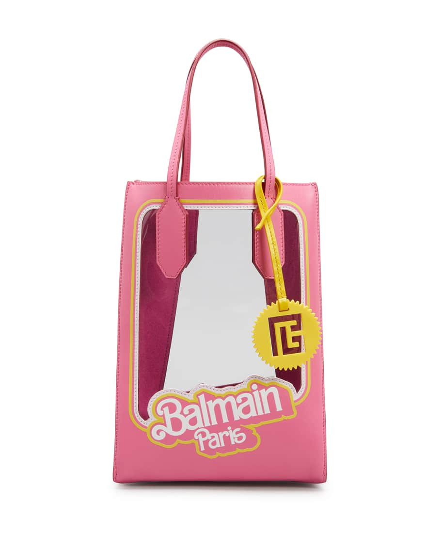 Balmain x Barbie See-Through Shopping Tote Bag | Neiman Marcus