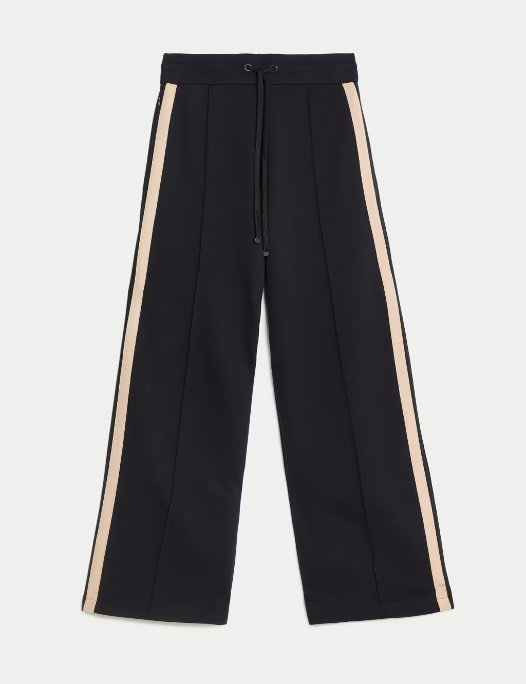 Jersey Side Stripe Wide Leg Trousers | Marks & Spencer (UK)