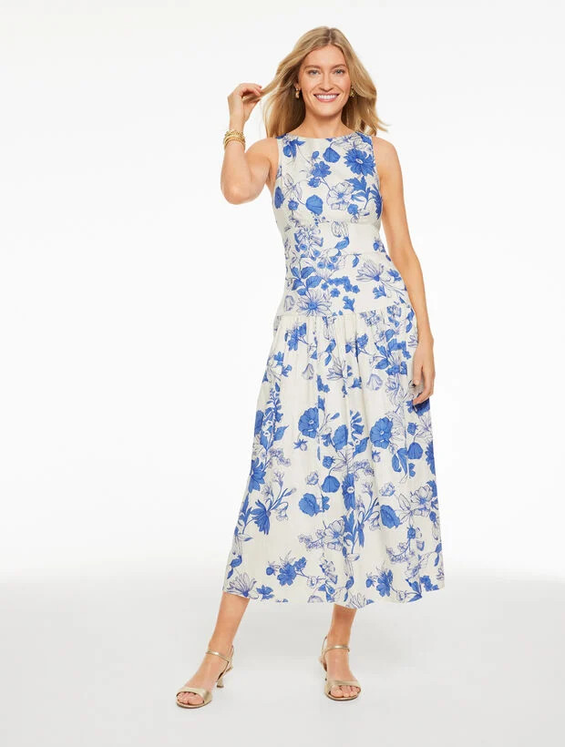 RSVP Fit & Flare Dress - Shadow Floral | Talbots