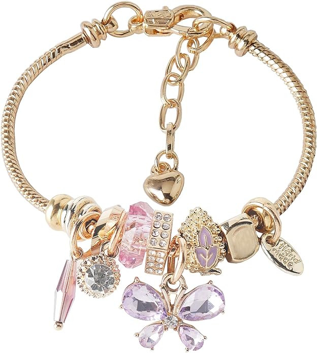 DS Charm Bracelets for girls,exquisite cute cartoon friendship bracelets Stainless Steel Bangle w... | Amazon (US)