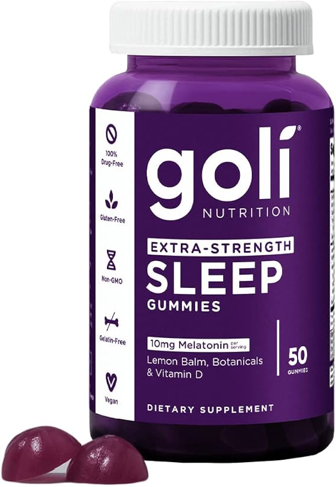 Goli Nutritional Supplement, Extra Strength Sleep Gummy 10mg Melatonin - 1 Pack 50 Count - Gluten... | Amazon (US)