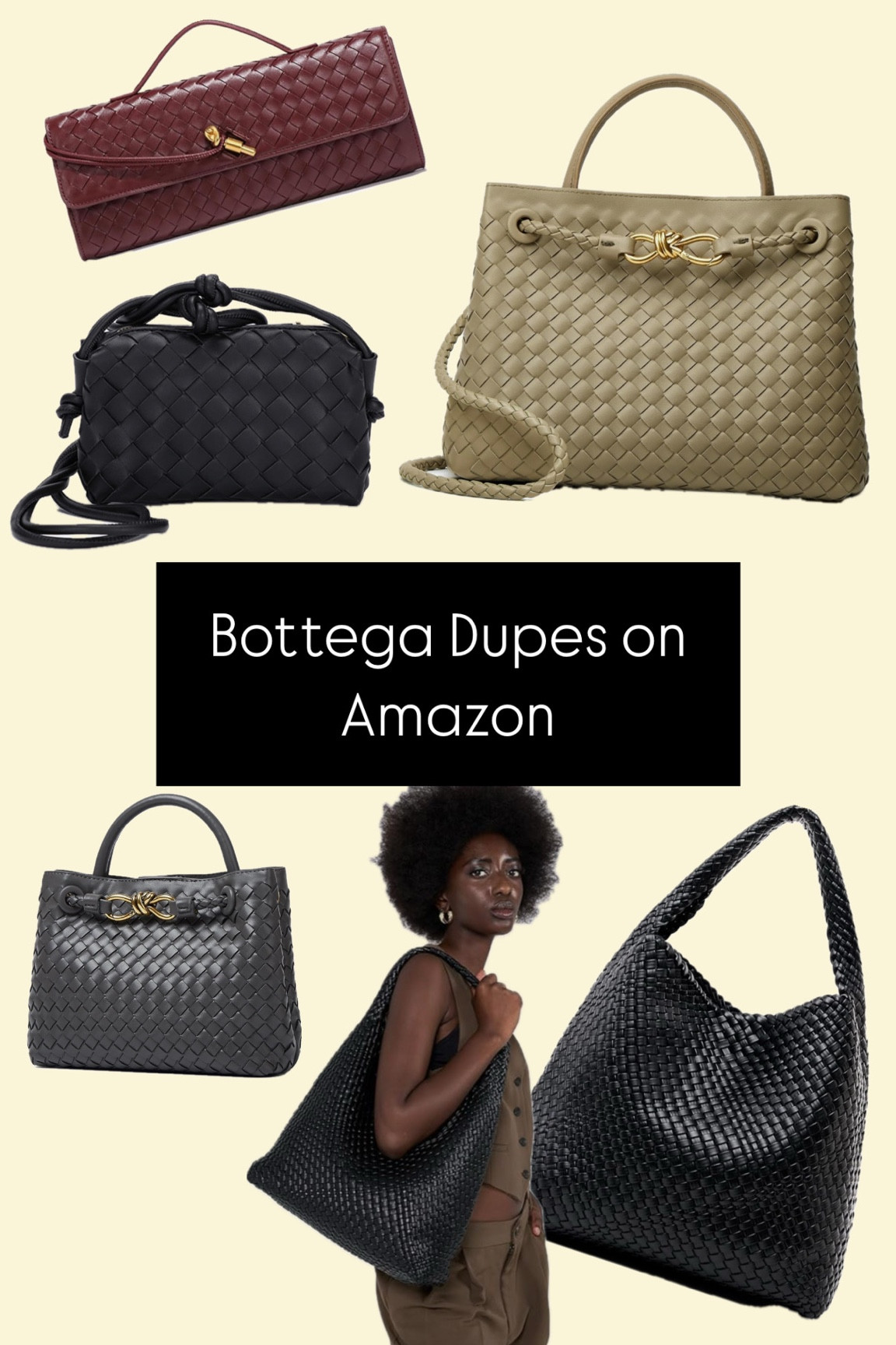 Bottega bag Bottega bags on Amazon 

#LTKFindsUnder100 #LTKFindsUnder50 #LTKSaleAlert