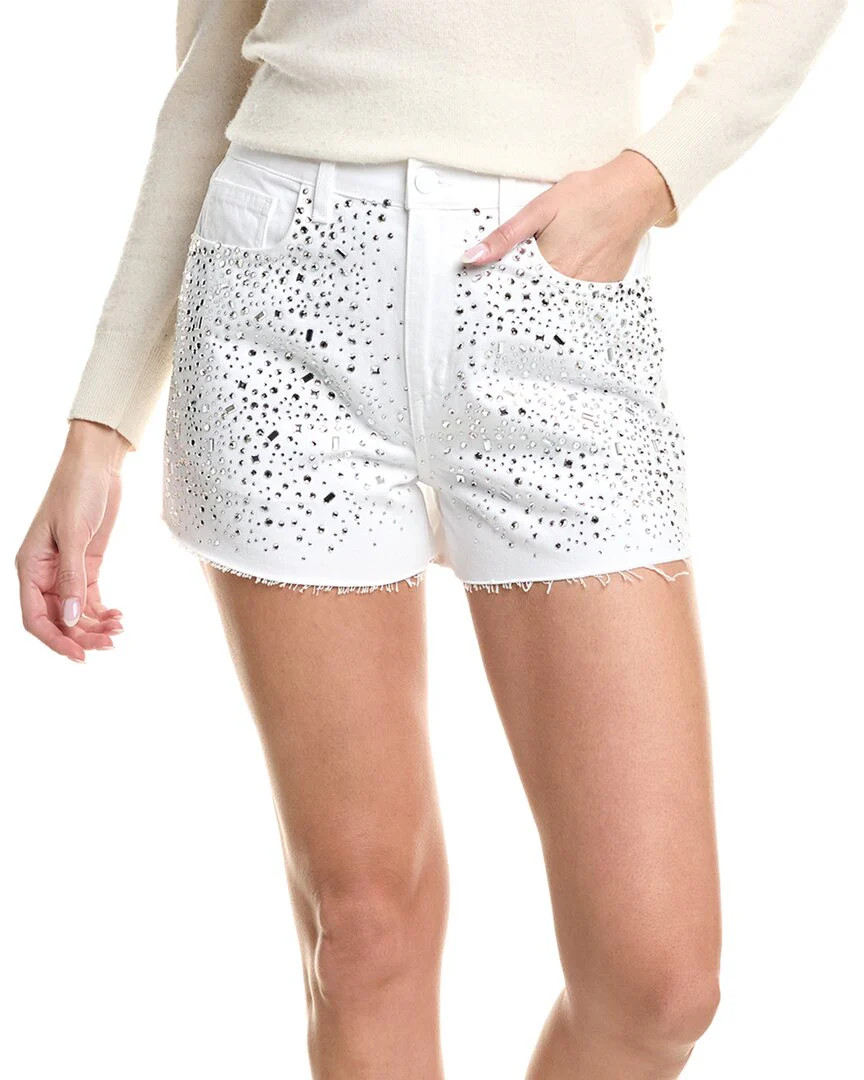 L'AGENCE Beck High-Rise Embellished Short | Shop Simon