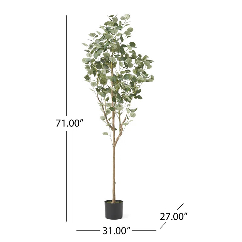 Aanya Artificial Eucalyptus Tree in Pot | Wayfair North America