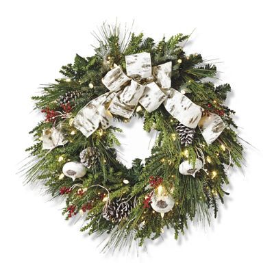 Woodland Outdoor Cordless 36" Wreath | Frontgate
