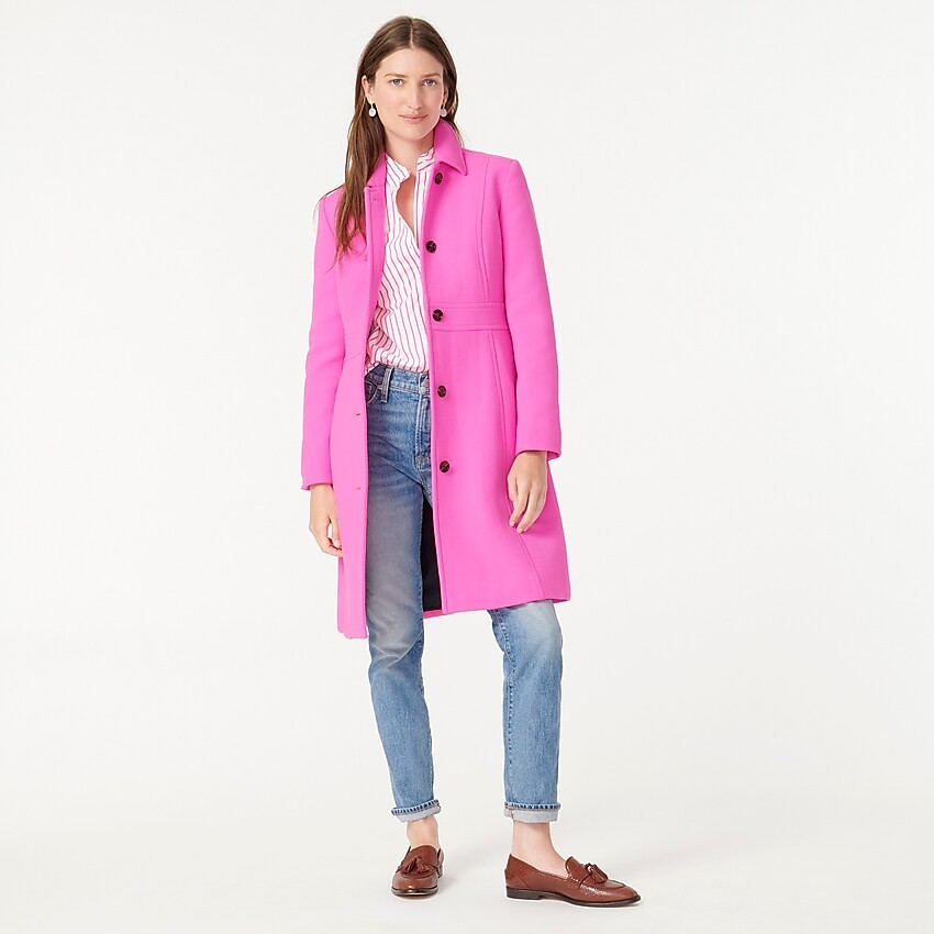 Classic day coat in Italian double-cloth wool with Thinsulate® | J. Crew US