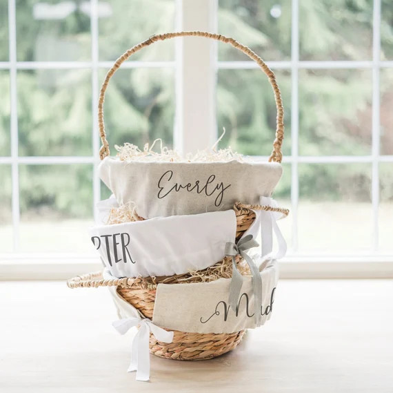 Personalized Easter Basket Liner  Customized Easter Basket | Etsy | Etsy (US)