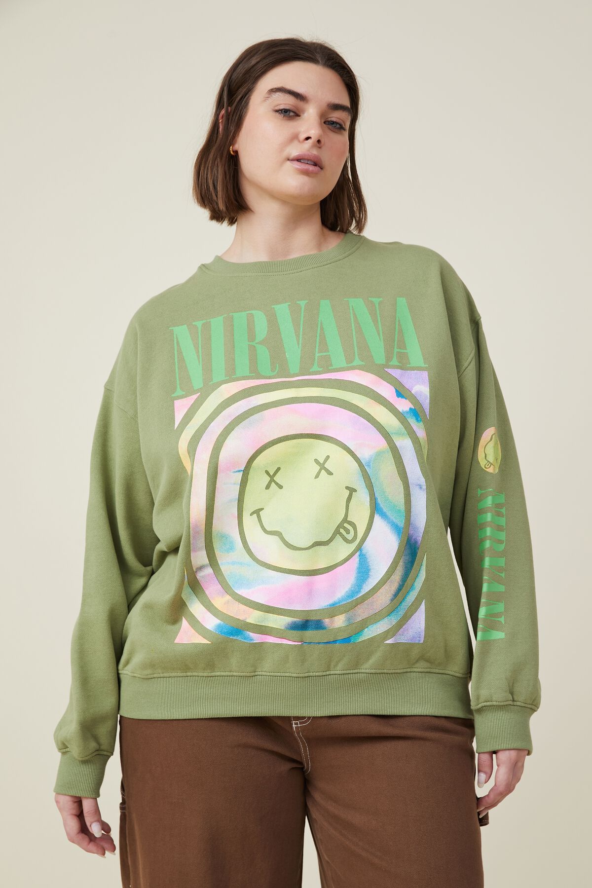 Curve Nirvana Classic Crew Sweatshirt | Cotton On (US)