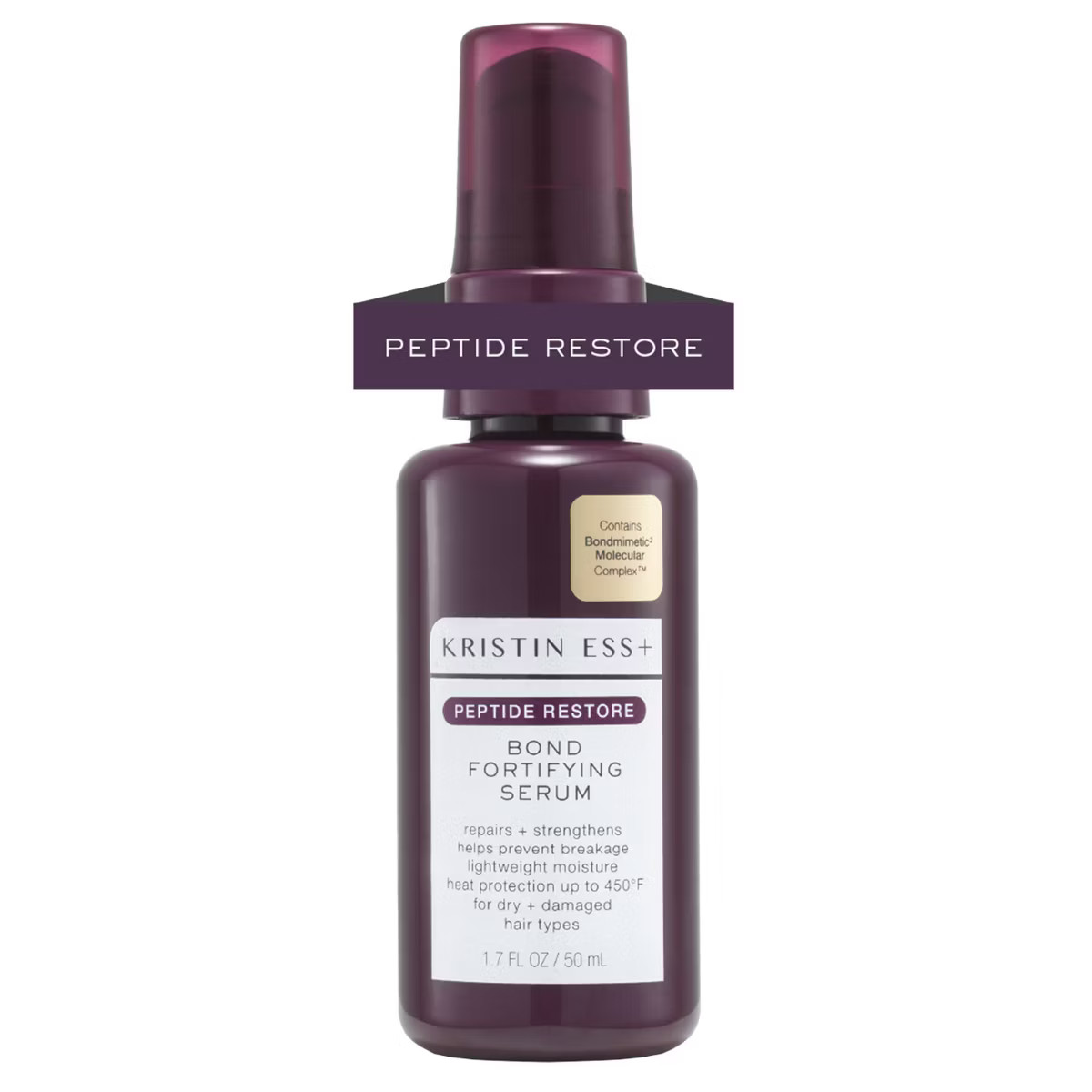 Kristin Ess + Hair Serum for Frizz & Damaged Hair  - Peptide Bond Repair with Heat Protectant - 1... | Target