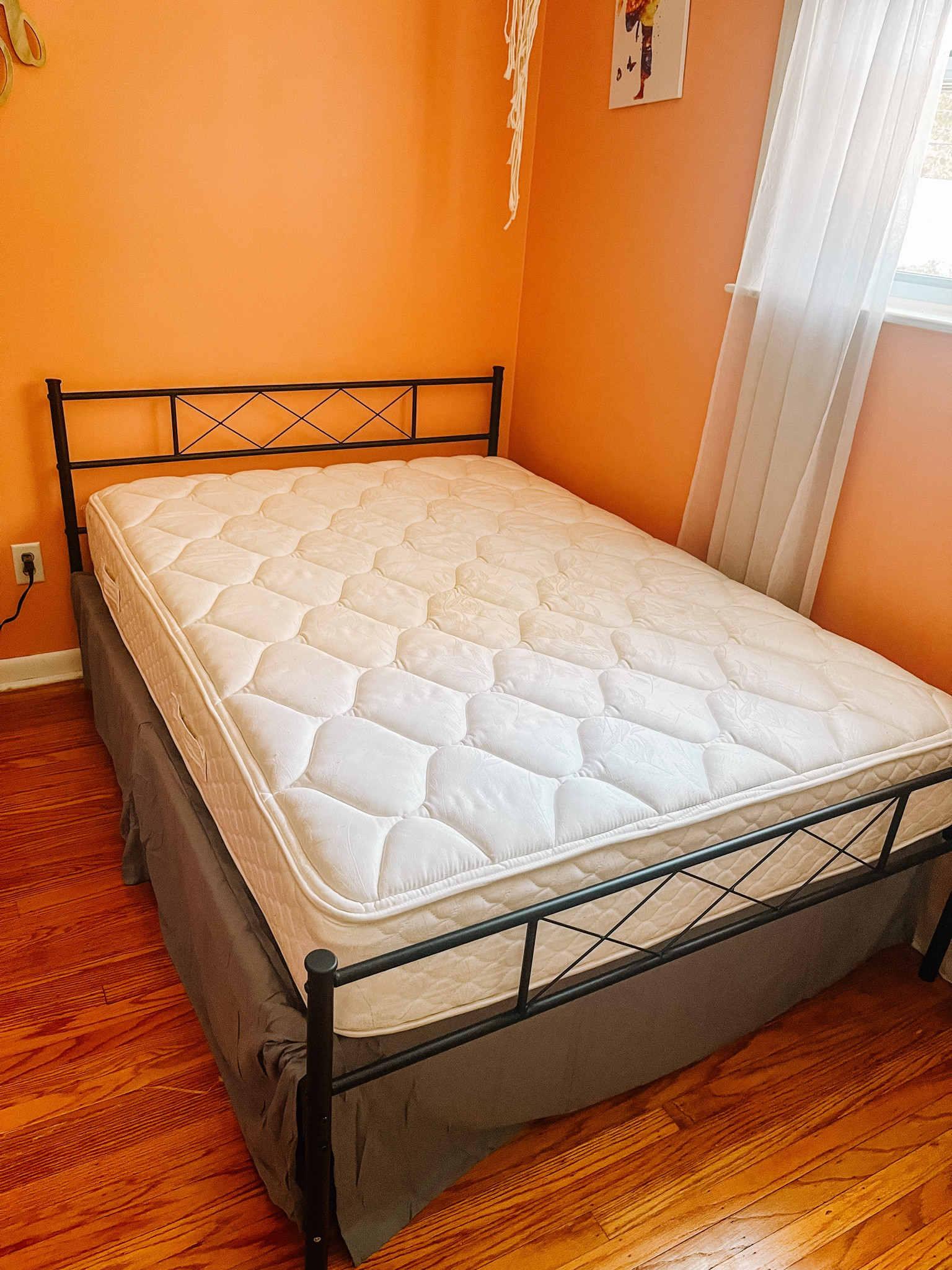 New Full Size Bed Frame & Headboard!! 😴 
It’s the perfect frame for my daughter’s “new room”!! 
Sturdy and easy to put together! Under $70!!

#LTKFindsUnder100 #LTKHome #LTKKids