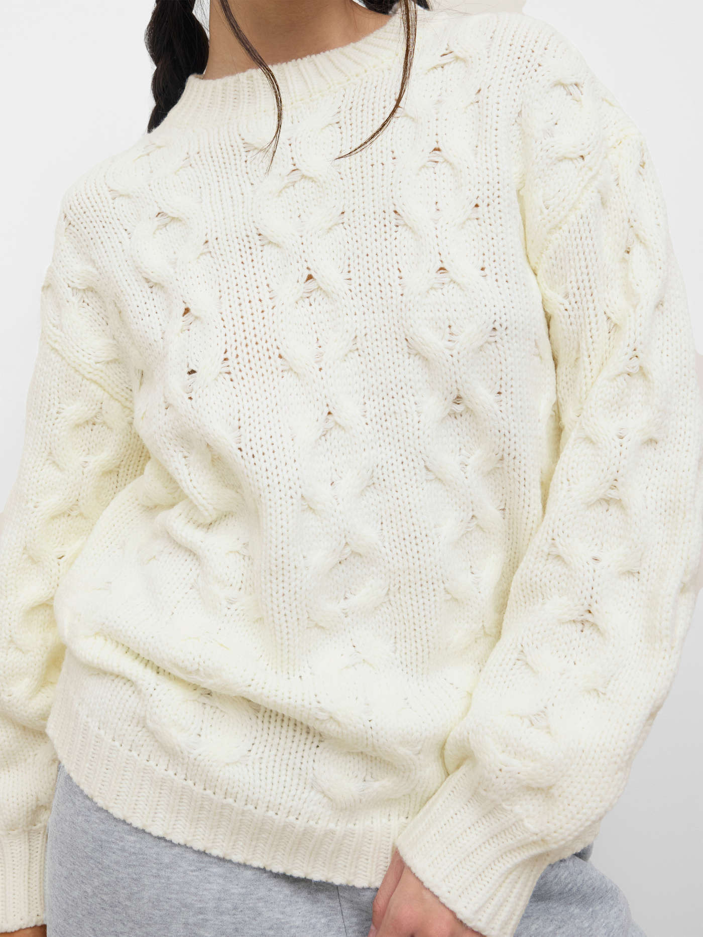 Cable Knit Round Neckline Oversized SweaterAU$26.60AU$64.00GST included2$20 | Cider