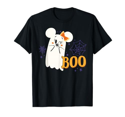 Disney Minnie Mouse Cute Little Ghost Boo Halloween T-Shirt | Amazon (US)