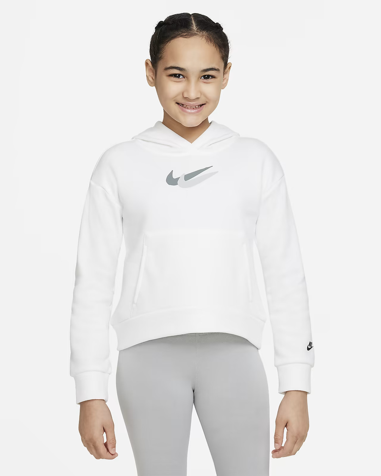 Older Kids' (Girls') Fleece Hoodie | Nike (UK)