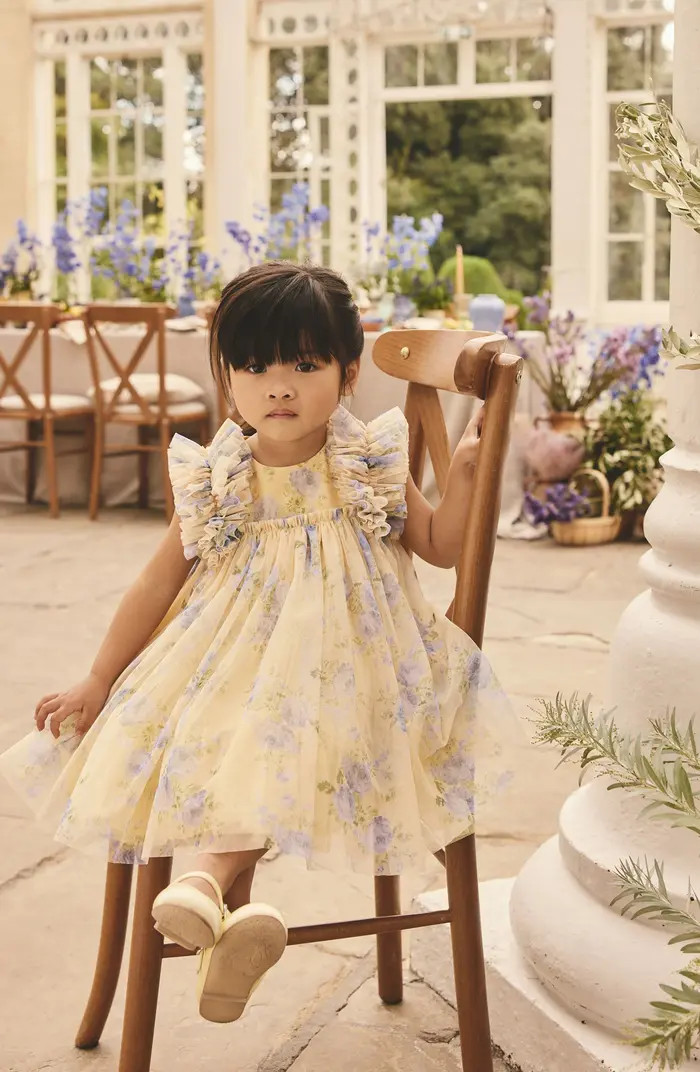 Kids' Floral Mesh Dress | Nordstrom