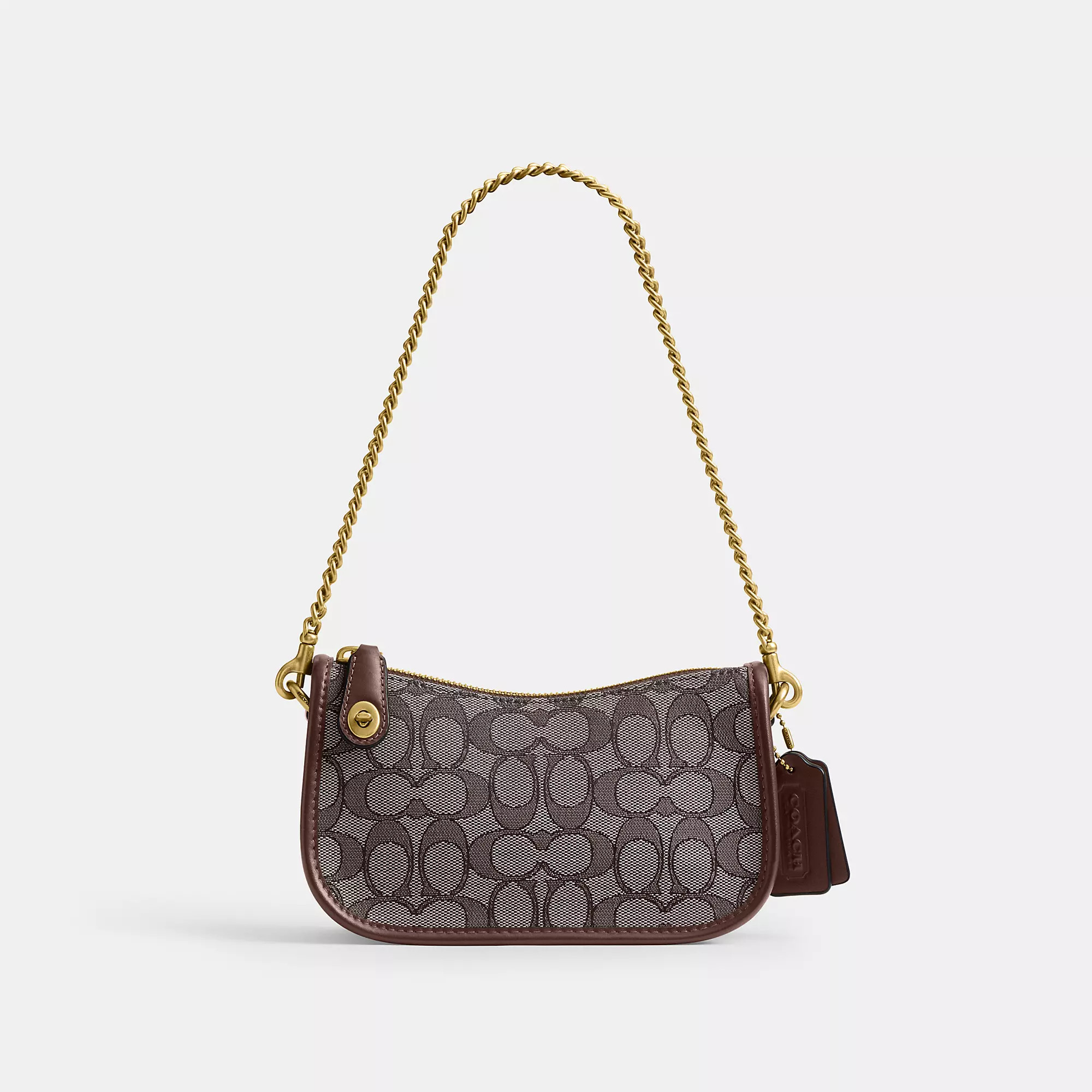 Swinger Bag 20 With Chain In Signature Jacquard | Coach (US)