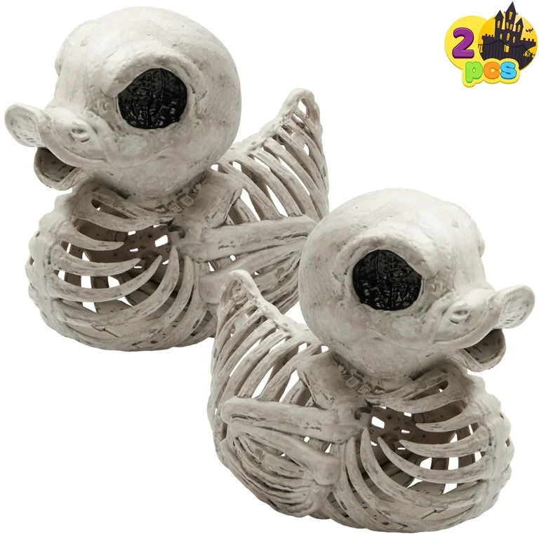 Joyfy 2 Pcs Duck Skeleton Halloween Decoration,4.5 Inch Posable Plastic Animals Halloween Skeleto... | Walmart (US)