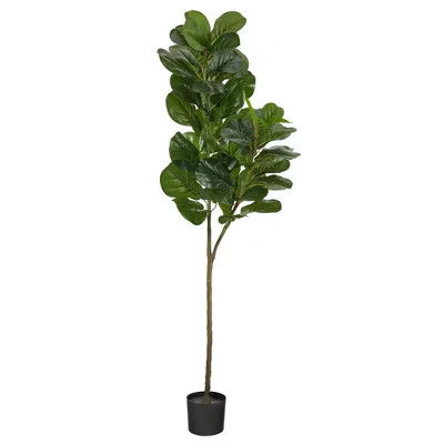 Nearly Natural 4.5’ Fiddle Leaf Fig Artificial Tree | Target
