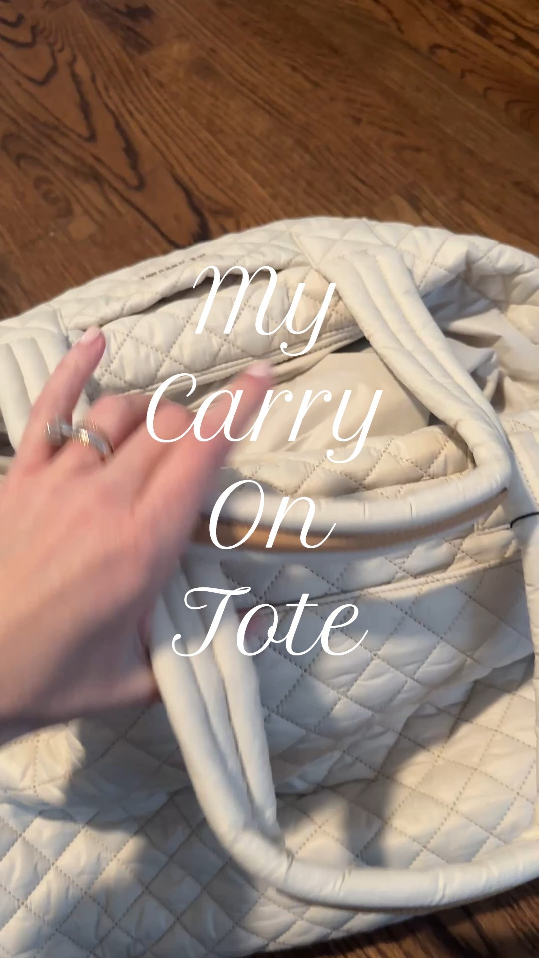 Carry on tote. I’ll put this to in front of me under the seat and then I’ll bring my away for the carry-on. This bag comes in several colors and there’s a newer version that has pockets on the front. That’s cute too. It just doesn’t come in as many colors. Travel bag. 

#LTKWatchNow