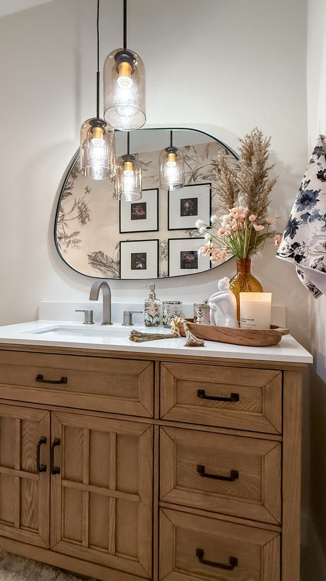 The beauty of a vanity with an integrated countertop is that it’s often more budget-friendly and makes the decision process quicker and easier. With so many styles and sizes available, it can really help define and support the design direction of the bathroom. 

 

#LTKHome