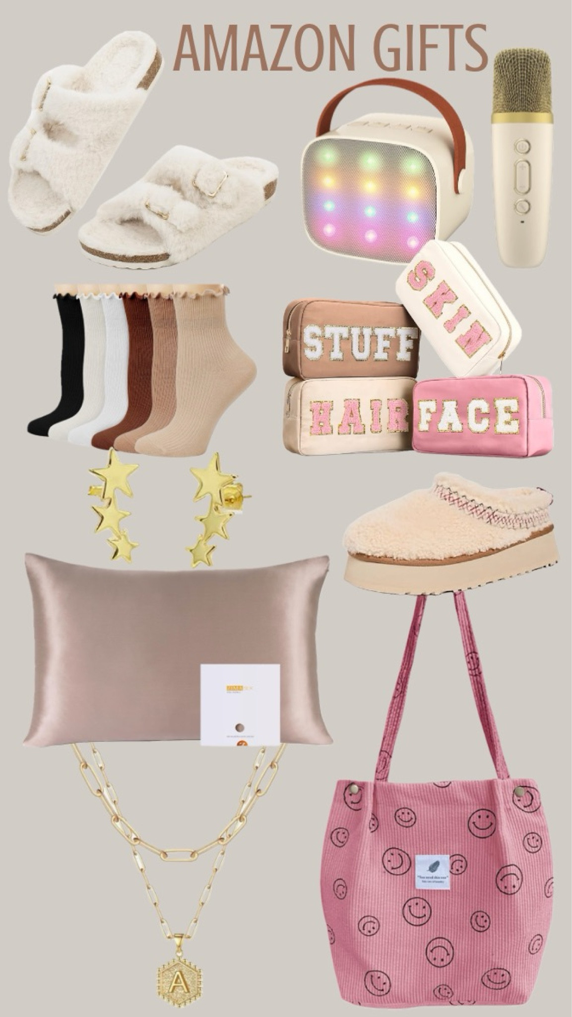 Amazon gift ideas! Starting at just $12!
……………..
amazon gifts amazon finds amazon prime finds amazon prime gifts gifts under $20 gifts under $50, gifts under $100 silk pillowcase satin pillowcase gold letter necklace gold initial necklace corduroy tote bag gifts for teens gift ideas for teens gifts for teen girls gift ideas for teen girls ugg taz slippers travel totes stocking stuffers for teens stocking stuffers for girls slippers for teens slippers for girls ugg dupes Birkenstock dupes birkenstock slippers ruffle socks frilly socks karaoke machine portable karaoke machine star earrings ear crawlers gold earrings gold necklace anthrpologie dupe gifts for her favorite things party gifts

#LTKfindsunder50 #LTKGiftGuide #LTKkids