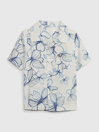 Toddler Seersucker Floral Shirt | Gap (US)