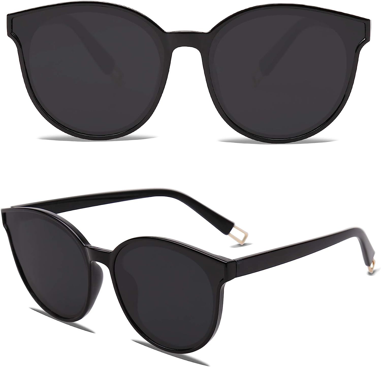 Fashion Round Sunglasses for Women Men Oversized Vintage Shades SJ2057 | Amazon (US)