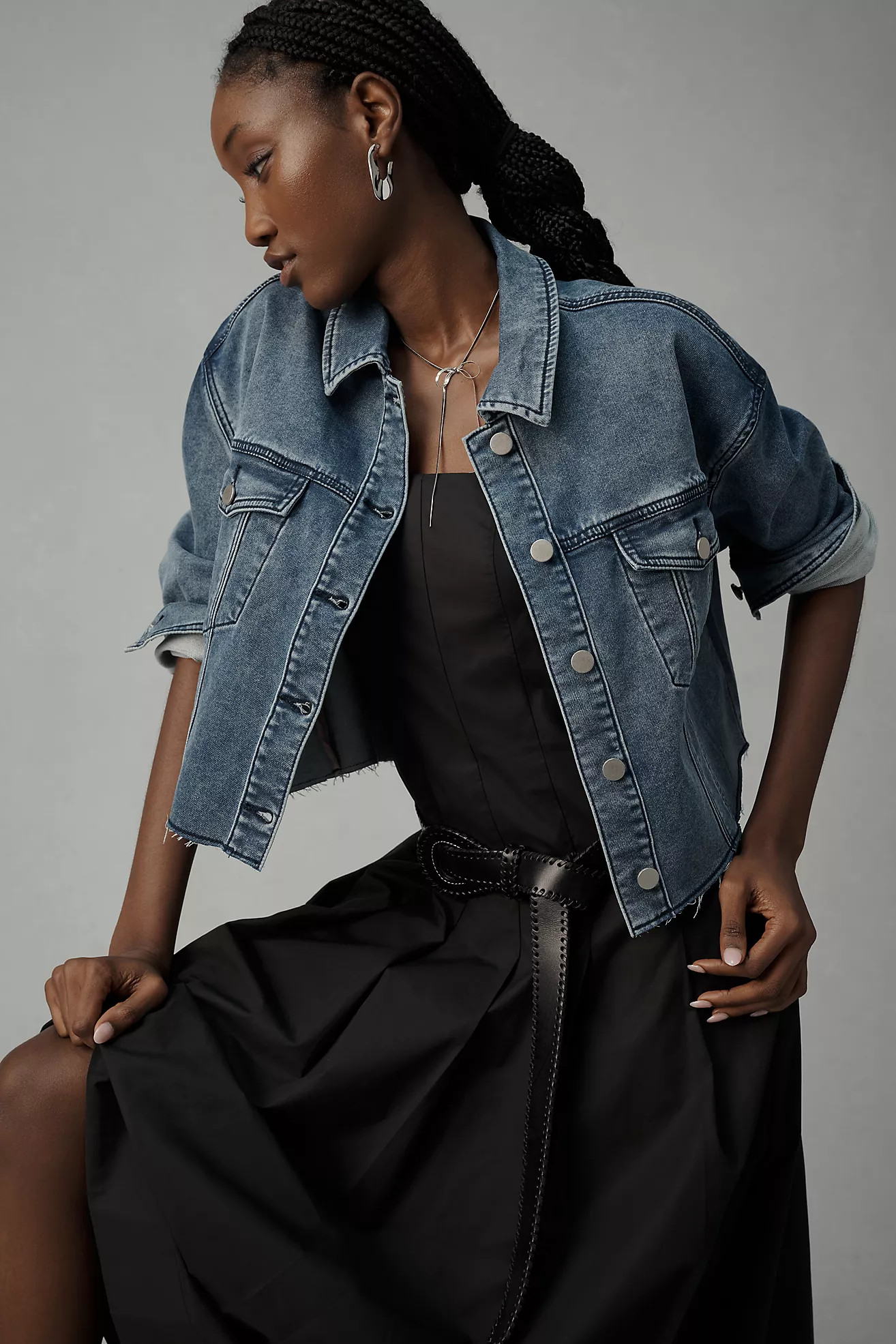 DOLAN Washed Cropped Jacket | Anthropologie (US)