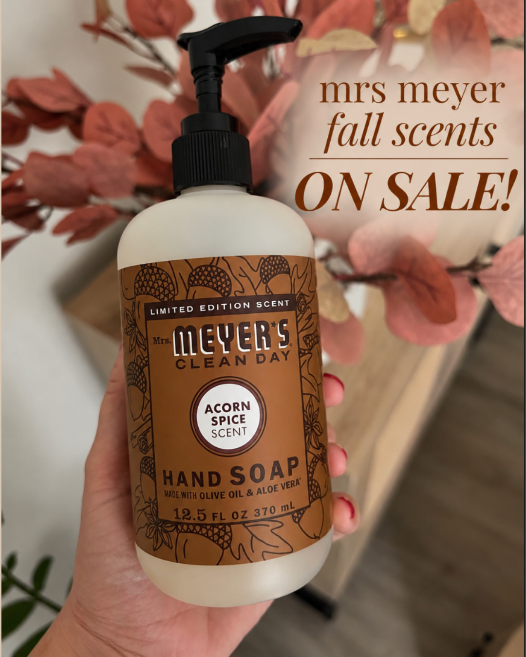  MRS. MEYER'S CLEAN DAY Liquid Hand Soap, Apple Cider, 12.5 fl oz, 3 Pack,
MRS. MEYER'S CLEAN DAY Hand Soap, Acorn Spice Scent, 12.5 Fl Oz Bottle
 

 #LTKHome #LTKPlusSize