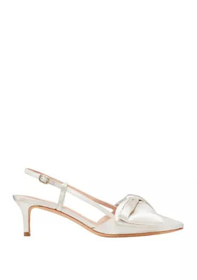 Kate Spade New York Women's Marseille Bow Sling Back Shoes, Ivory, 8.5 B | Belk