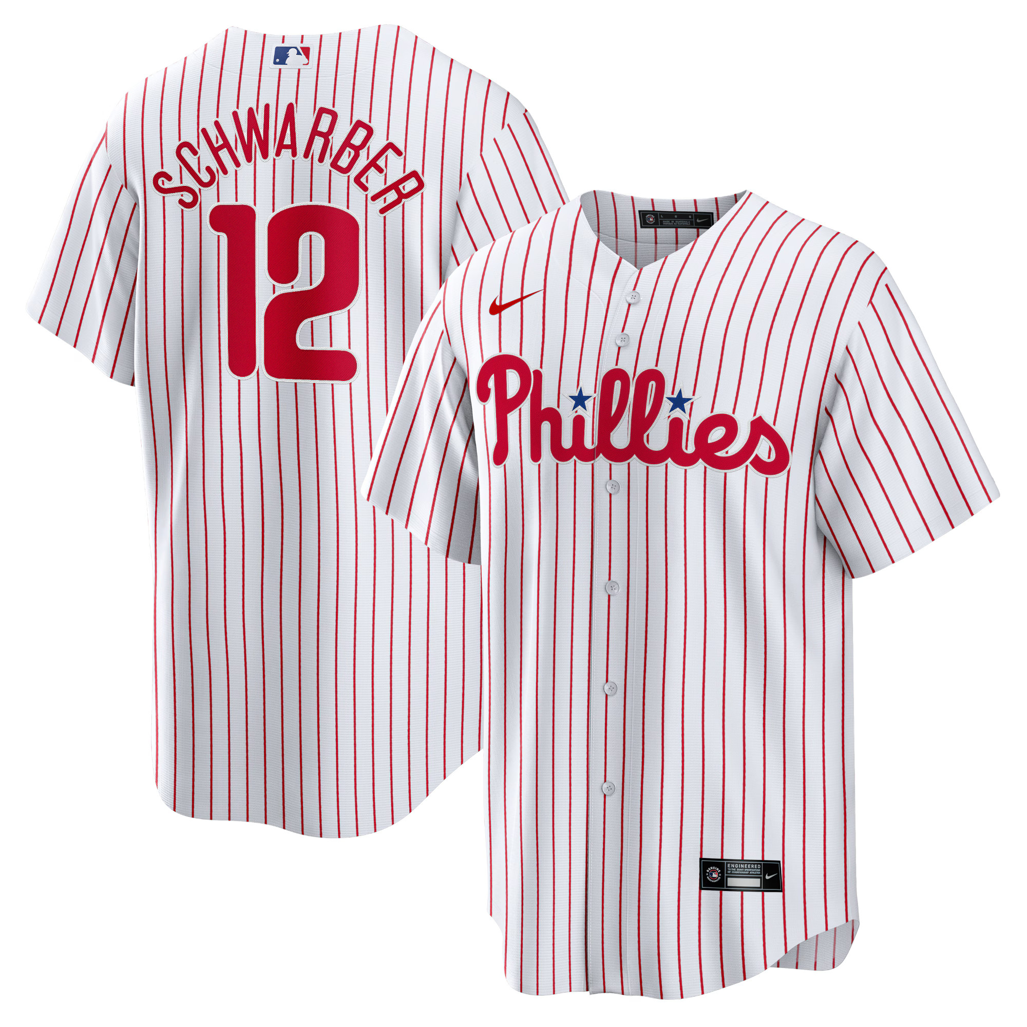 Men's Philadelphia Phillies Kyle Schwarber Nike White Replica Player Jersey | MLB Shop
