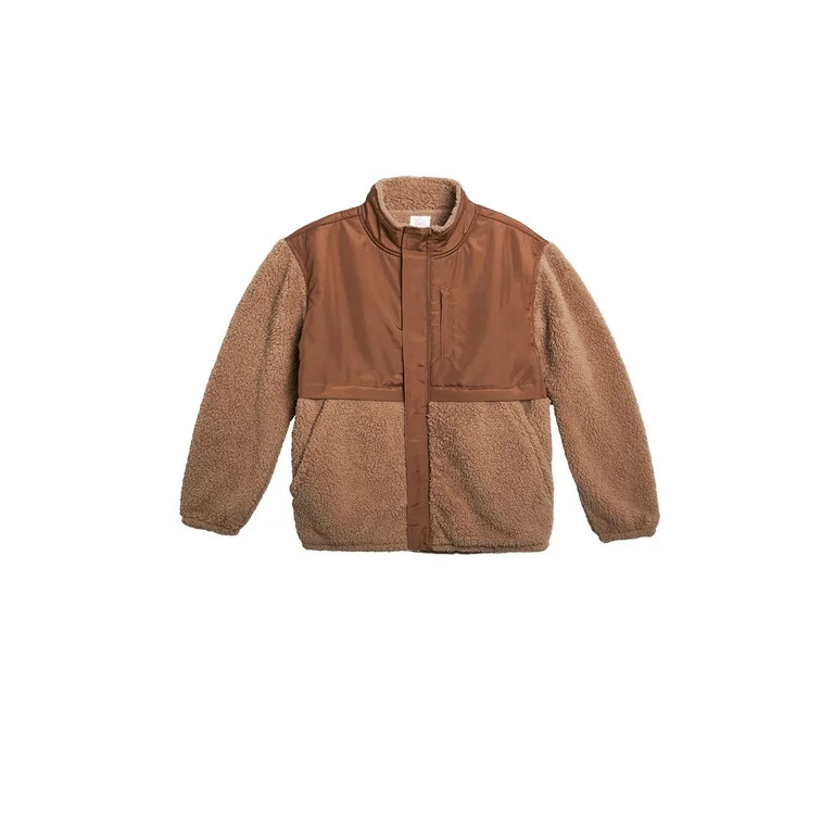 Wonder Nation Toddler High Pile Fleece Jacket, Sizes 12M-5T | Walmart (US)