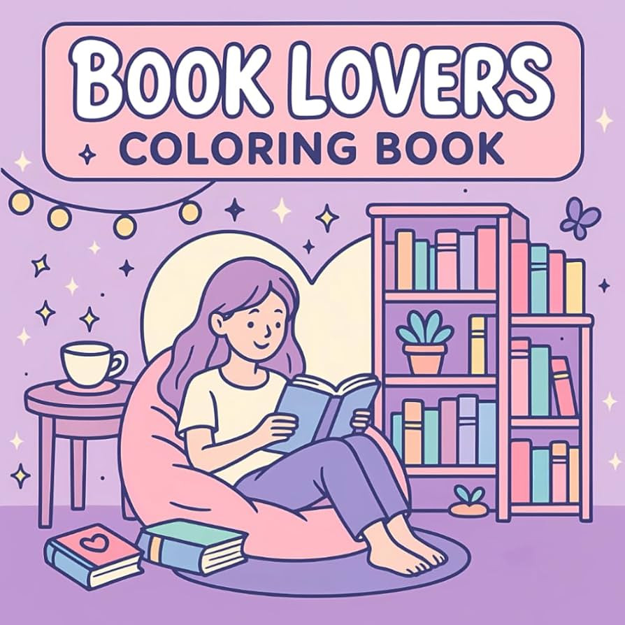 Book Lovers Coloring Book: Bold and Easy Bookish Designs for Readers Who Love to Color and Relax | Amazon (US)