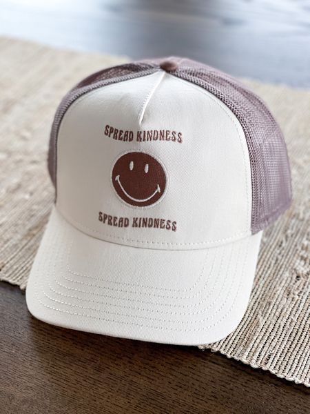 Spread Kindness Smile Face Trucker Hat ; also tagging some other items I grabbed for summer /upcoming vacations 

Smiley Hat - Neutral Hat - Summer 2023 - Cute Hat - Trucker Hat 

#LTKFind #LTKunder50 #LTKstyletip