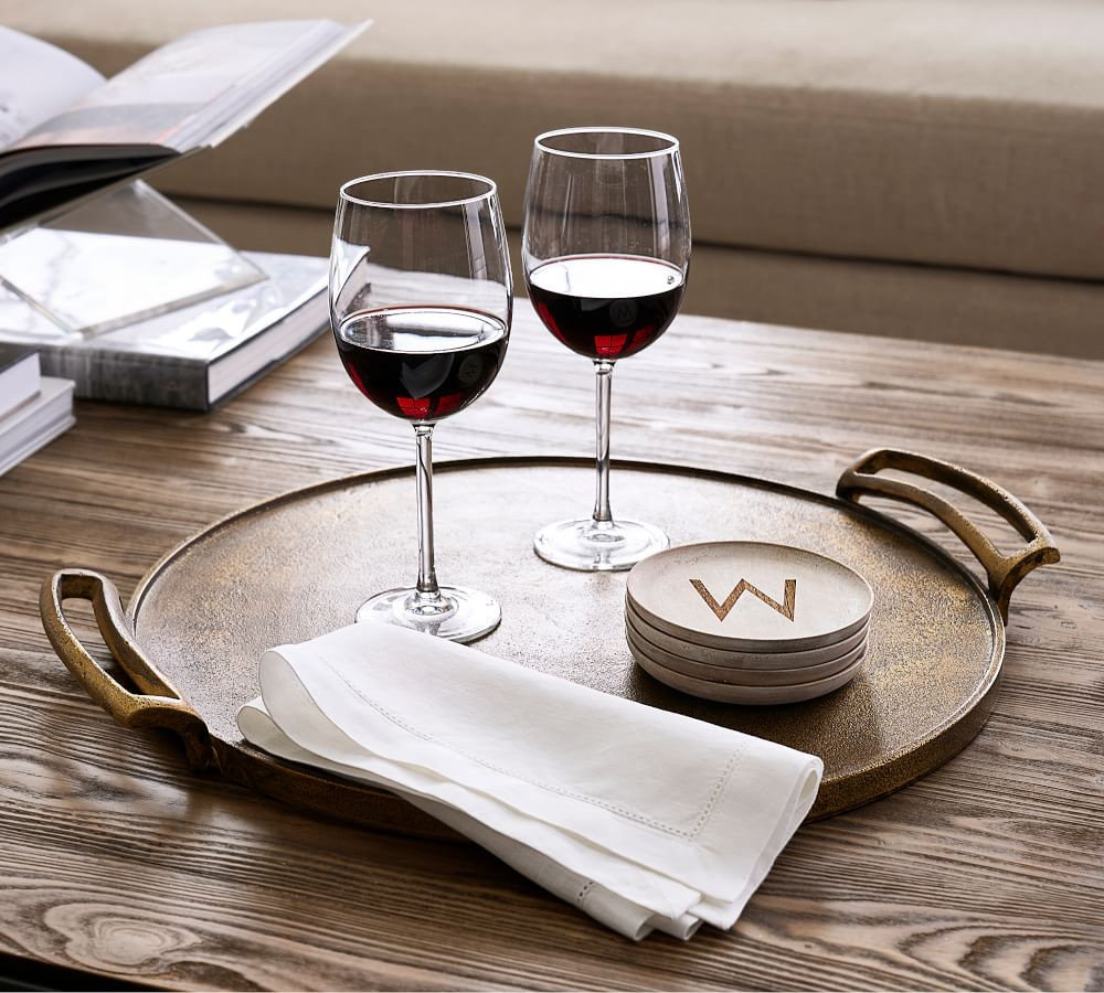 Antiqued Metal Decorative Trays | Pottery Barn (US)