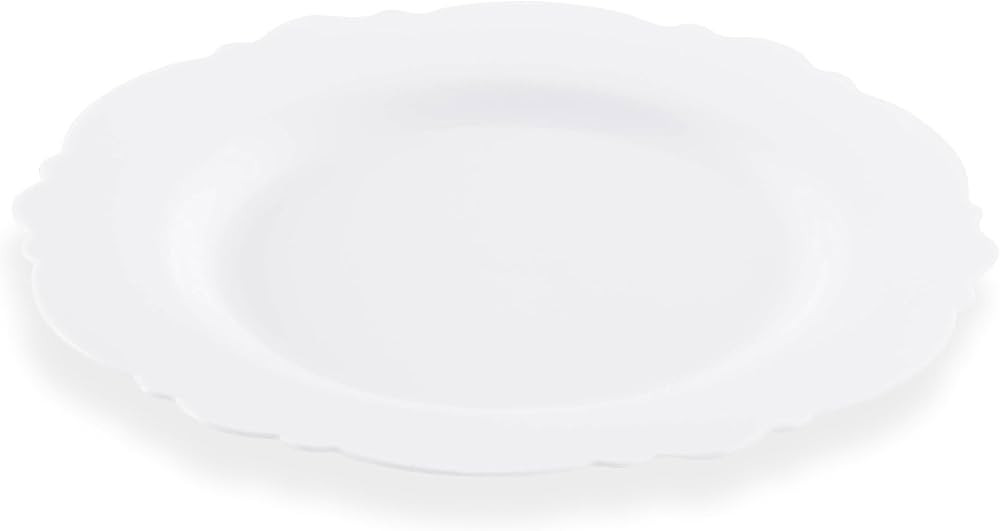 Smarty Had A Party Elegant Disposable Plastic Heavy Duty Dinnerware Sets, Blossom Rim Design Plas... | Amazon (US)