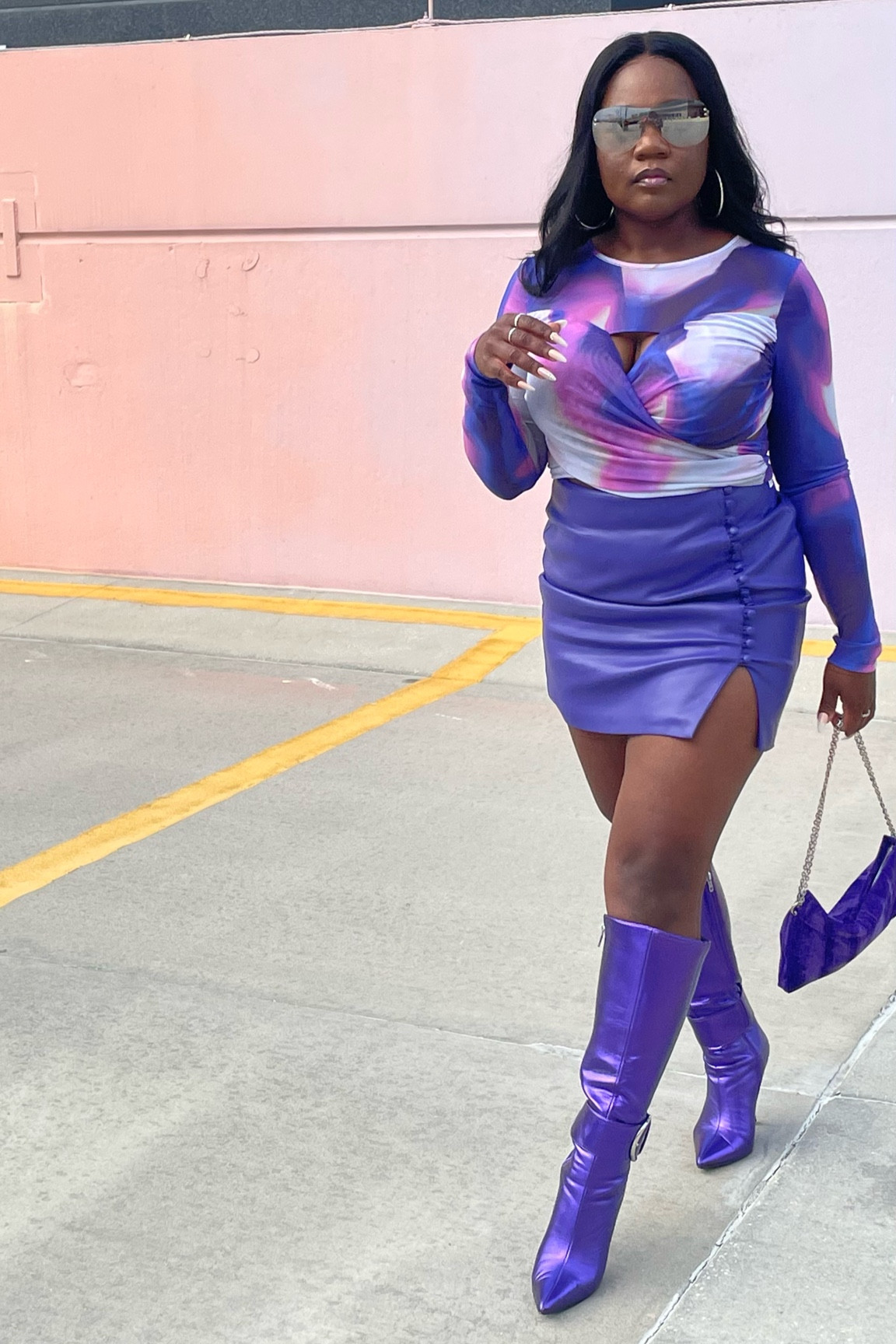 Fall is for fun fashion! Check out the perfect leather mini paired with the season trend of metallic boots. 

#LTKshoecrush #LTKstyletip #LTKcurves