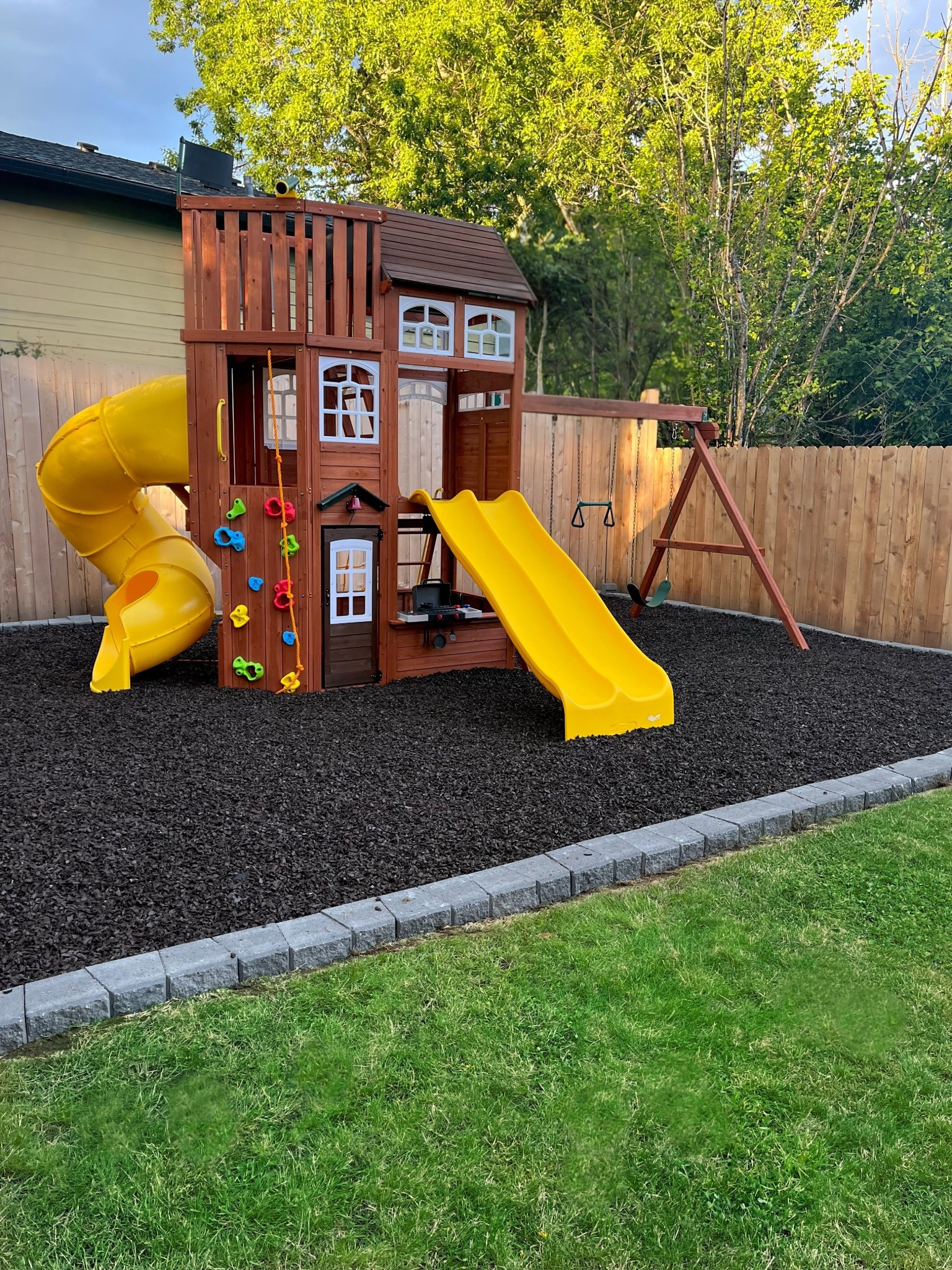 This playset was a dream to put together! The instructions were extremely easy to follow and the pieces were organized perfectly in the box it shipped in. Highly recommend the KidKraft brand. 

#play #structure #ground #outdoor #kid #play #ideas #outside #activities #fun
#landscape #swing #kids #children #child #kidkraft #landscape #rock #rubber #mulch #backyard #diy #house #set #slide  #home 

#LTKHome #LTKKids