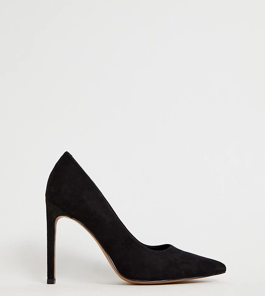 ASOS DESIGN Porto pointed high heeled court shoes in black | ASOS (Global)