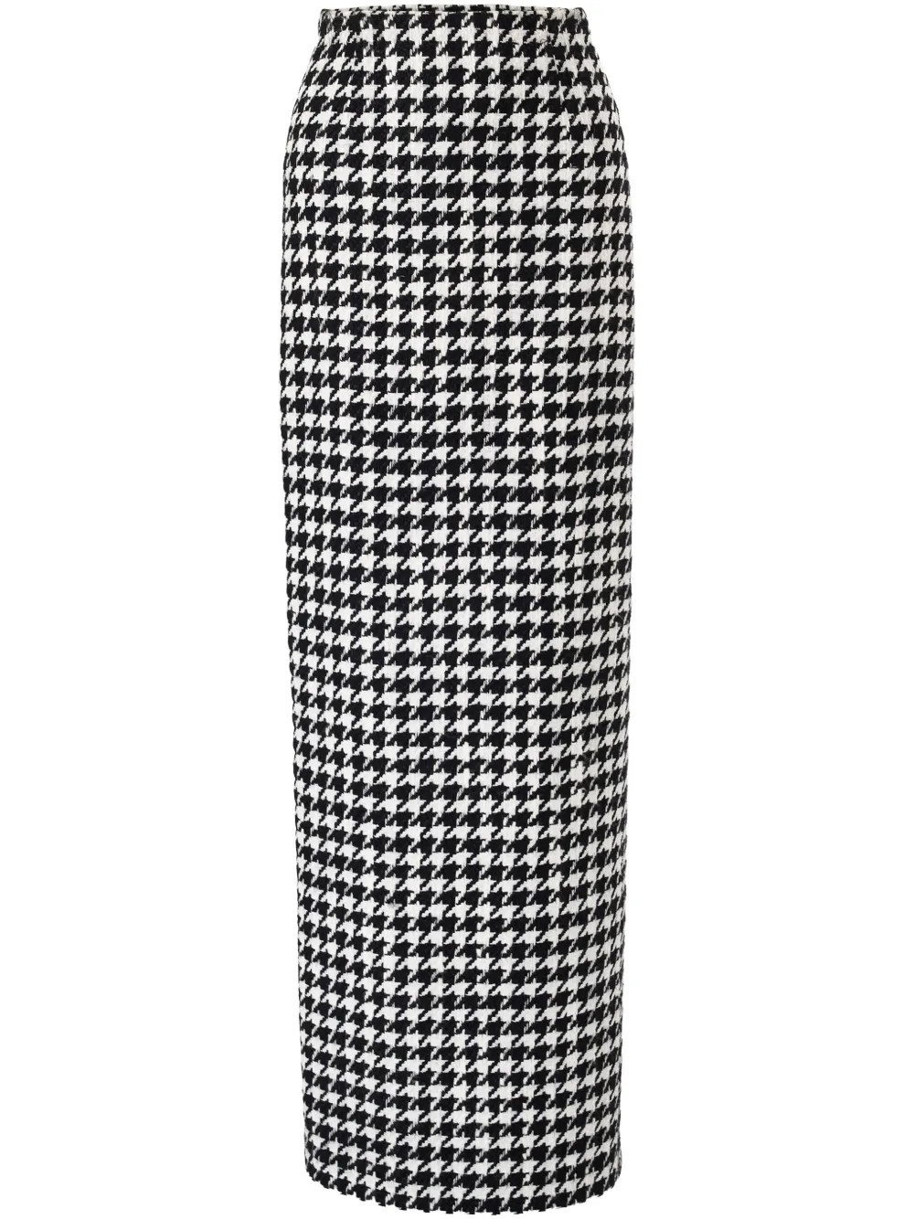 Carolina Herrera houndstooth column skirt - White | Farfetch Global