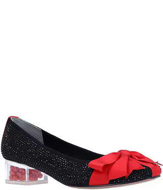 J. Renee Jollee Rhinestone Embellished Bow Detail Holiday Pumps | Dillard's | Dillard's