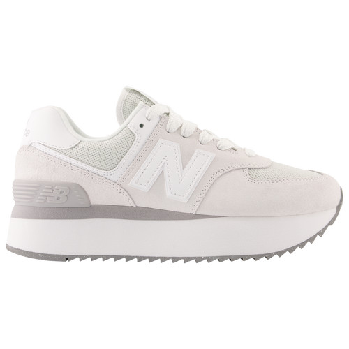 New Balance Womens New Balance 574 Stacked - Womens Running Shoes White/Grey Size 08.0 | Foot Locker (US)