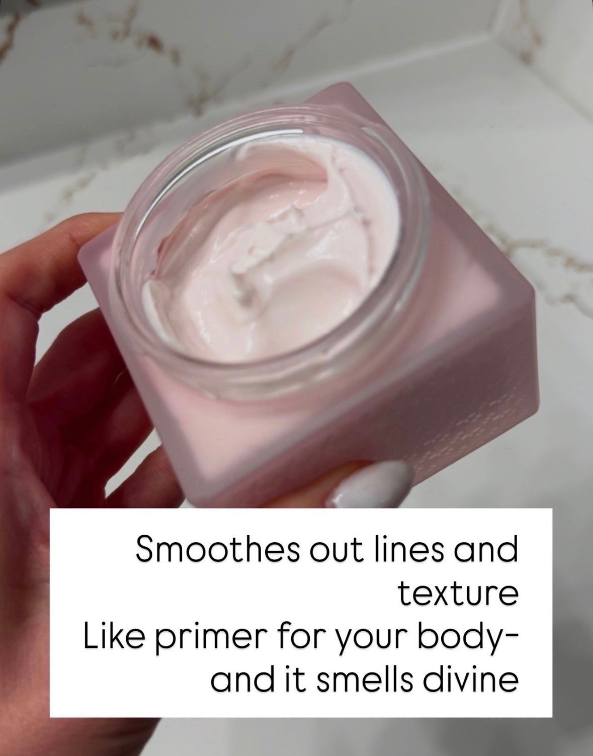 This body cream is one of those products that makes your skin instantly look and feel better. It smooths the appearance of texture, softens dry areas, and gives your skin that silky, polished finish. Think of it as primer for your body, plus the scent is absolutely incredible.

Body care favorite, Luxury body cream, Smooth skin, Beauty must haves, Summer beauty, Glowing skin, Dry skin solution, Skincare favorites, Body moisturizer, Beauty routine, Self care essentials, annabrstyle

#LTKgrwm #LTKselfcare #LTKBeauty
