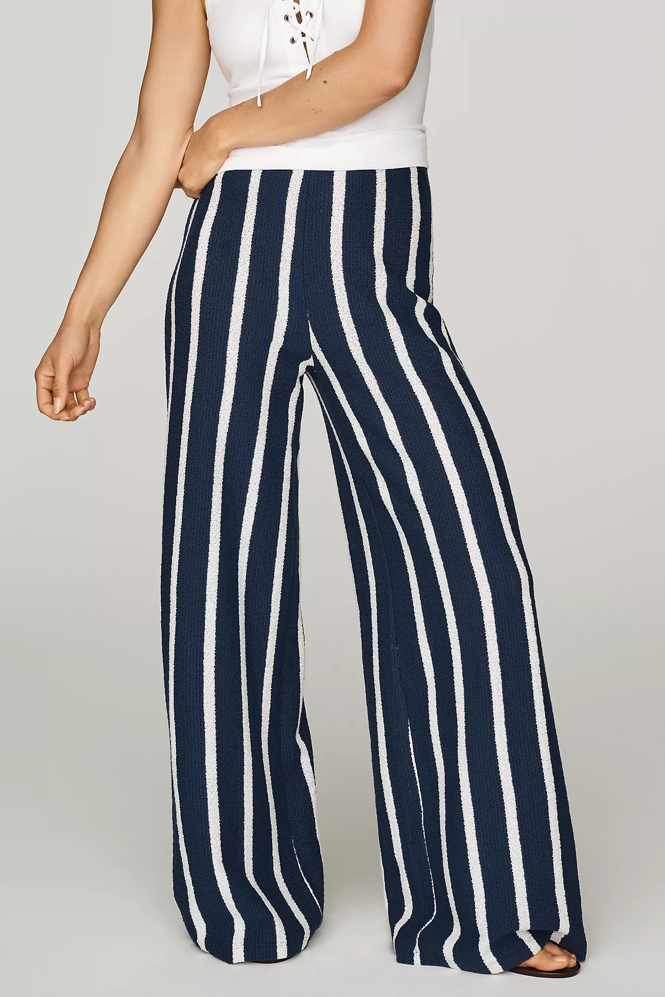 Celandine Striped Terry Pants | Anthropologie (US)